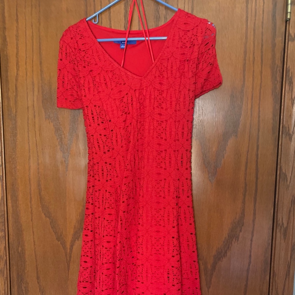 Ladies large red dress